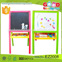 Hot Sale Preschool Educational Learning Drawing Board Wooden Artist Easel For Kids